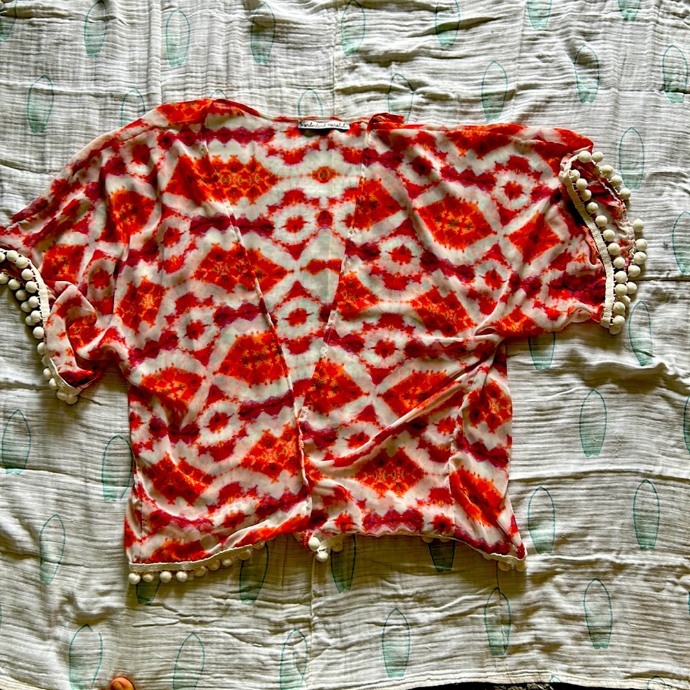 Dressy beach kimono made locally in Hawaii